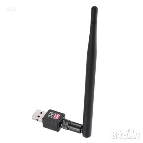 USB Wi-Fi адаптер с антена 5dBi - Промо, снимка 13 - Мрежови адаптери - 43203418