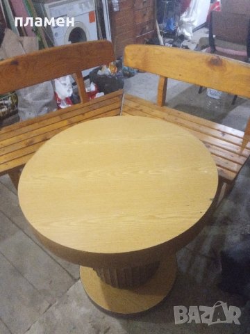 Продавам дървени маса и ъглови пейки , снимка 5 - Градински мебели, декорация  - 44011211