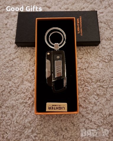 4в1 Електрическа USB Запалка с Ножче, Отварачка и Тирбушон, снимка 6 - Коледни подаръци - 43401351
