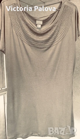 Тънка нежна блуза H&M 100% вискоза, снимка 4 - Корсети, бюстиета, топове - 50959048