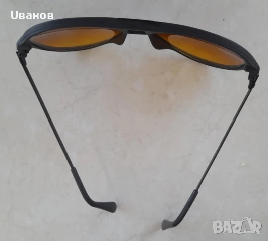 дизайнерски слънчеви очила тип авиатор „AMBER VISION“ от 90-те години, снимка 5 - Слънчеви и диоптрични очила - 50875475