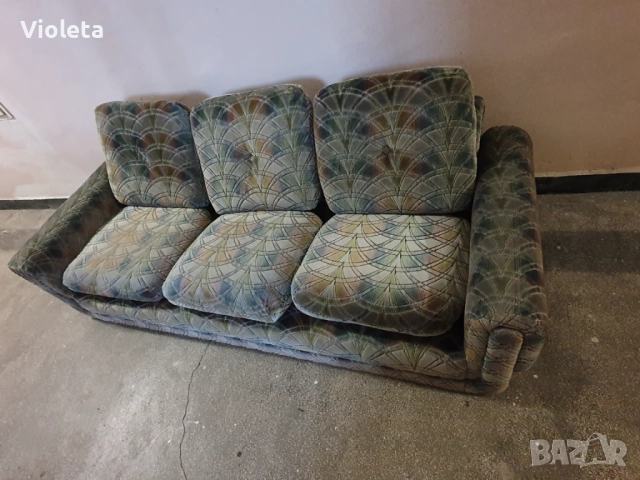 Триместен диван с размери 200см х 80 см х 40 см, снимка 3 - Дивани и мека мебел - 52722118