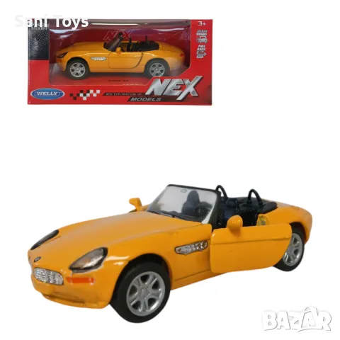 Метална кола Welly NEX – BMW Z8, 1:34, снимка 1 - Коли, камиони, мотори, писти - 49449162