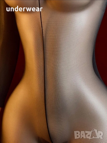 Шифонен боди-чорапогащник, снимка 2 - Рокли - 52100590