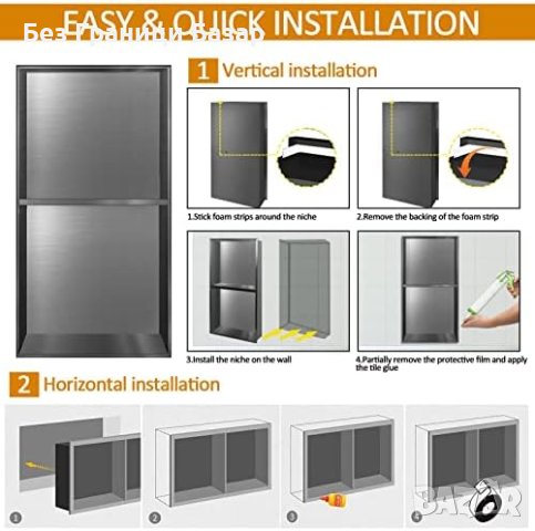 Нов Елегантен Шкаф Конструкция за Баня Неръждаема стомана Съхранение Организатор, снимка 3 - Други стоки за дома - 43076167