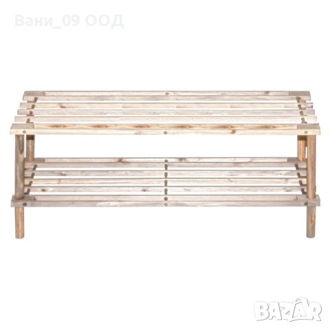 Дървена поставка за обувки на 2 нива, снимка 7 - Етажерки - 40528638