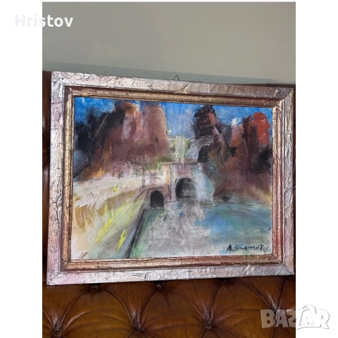 Картина масло Проф. Александър Поплилов Йончев, снимка 4 - Картини - 52267054