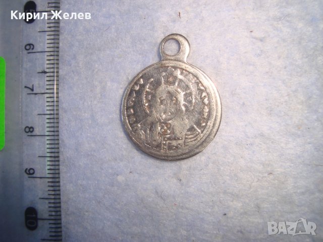 СТАРО РЯДКО ДВУСТРАННО ПОСРЕБРЕНО МЕДАЛЬОНЧЕ ТИП ПЕНДАР - КОПИЕ на СТАРИННА МОНЕТА 65211, снимка 5 - Антикварни и старинни предмети - 36973609