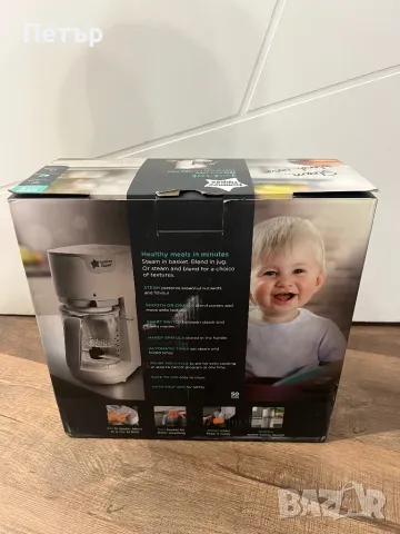 TOMMEE TIPPEE Уред за готвене на пара и блендер QUICK-COOK, снимка 3 - Прибори, съдове, шишета и биберони - 50338376