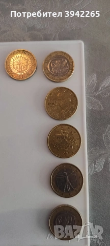 евро монети , снимка 2 - Нумизматика и бонистика - 53374013