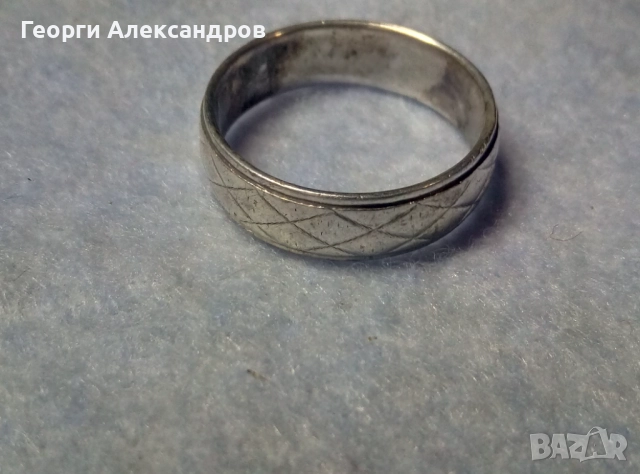 Стилно орнаментиран СРЕБЪРЕН ПРЪСТЕН Тип ХАЛКА Сребро 925 Унисекс АРТ Модел