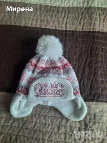 Зимна топла шапка за 1-2 год. момиченце