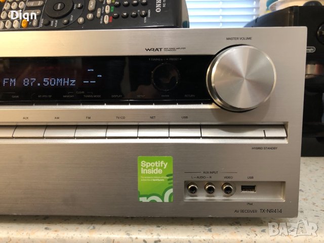 Onkyo TX-NR414, снимка 2 - Ресийвъри, усилватели, смесителни пултове - 40327974