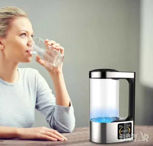 Премиум Водородна Бутилка Алкална Вода Генератор за Хидрогенирана Вода Озон Йонизатор Хидрогенератор, снимка 15 - Други - 50019982