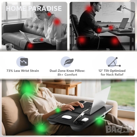 Поставка за лаптоп с държач за телефон за Mag-Safe и Air-Pods, снимка 2 - Други - 52477811