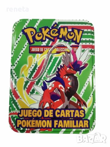 Карти Pokémon,  За игра, Метална кутия, Многоцветен, снимка 9 - Игри и пъзели - 40079777