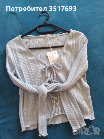 Дамска къса блуза PULL and BEAR  M, снимка 3 - Блузи с дълъг ръкав и пуловери - 43242746