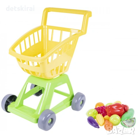 Детска пазарска количка с плодове и зеленчуци, снимка 3 - Други - 53181305