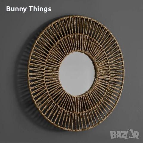 Декоративно огледало за стена, кръгло, различни видове и размери, снимка 6 - Огледала - 53417731