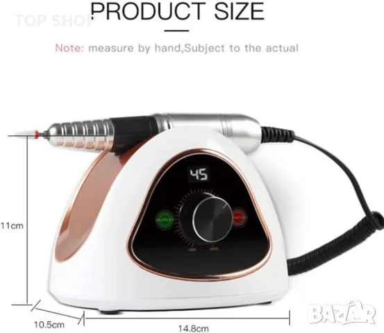 Професионална пила за нокти с 45000 об./мин. M15 NS, снимка 9 - Продукти за маникюр - 49156977