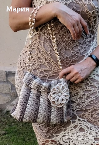 плетена чанта, снимка 3 - Чанти - 51133427