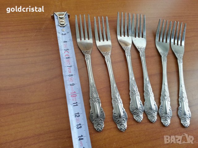 Десертни вилички , снимка 2 - Антикварни и старинни предмети - 38275306