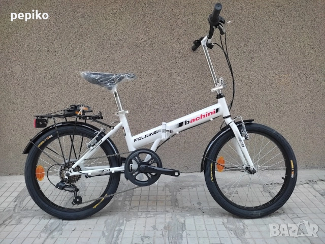 Продавам колела внос от Германия  двойно сгъваем велосипед FOLDING BACHINI 20 цола