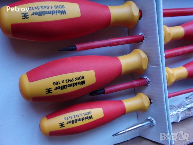 Weidmüller SDI-Set electric - VDE 1000 V - MADE IN GERMANY - 5 Отверки Комплект ЧИСТО НОВ PROFI-Set , снимка 10 - Клещи - 44003352