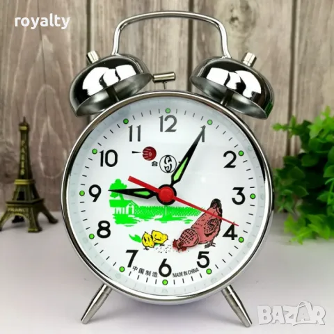 Класически ретро механичен будилник, снимка 3 - Антикварни и старинни предмети - 49145178