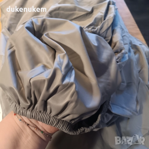 Комплект от 6 бр. XL калъфи за столове от PU кожа, водоустойчиви, универсални, снимка 9 - Други - 52746704