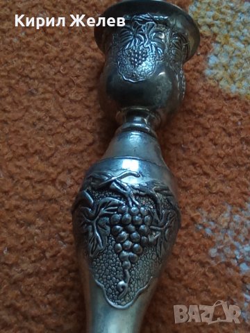 Свещник стар бронзов 42530, снимка 4 - Колекции - 43785695