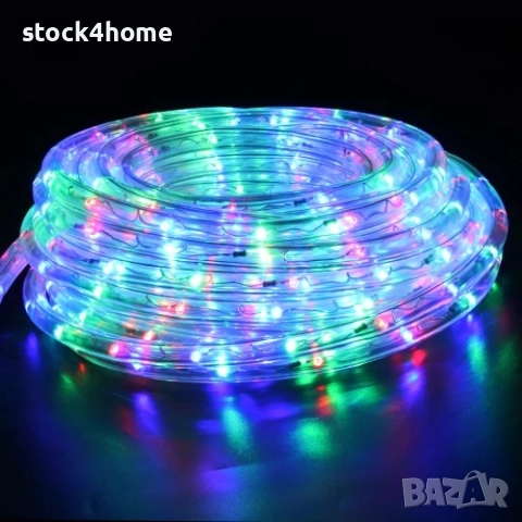 Коледен светещ маркуч 10/20 метра LED многоцветен на 220V, снимка 2 - Декорация за дома - 52183243