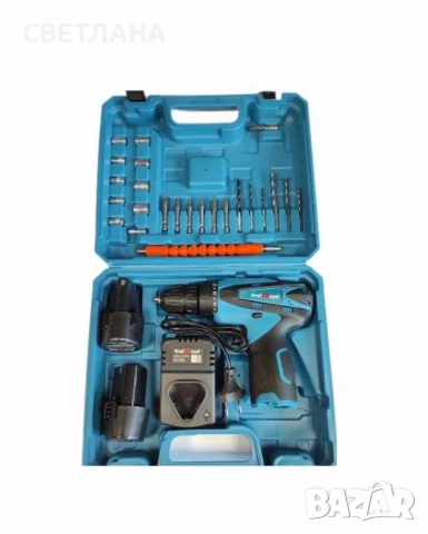 Акумулаторен Винтоверт с две батерии - Компелкт, снимка 5 - Винтоверти - 51468225