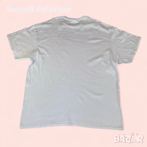 Винтидж мъжка тениска Delta Pro Allergic to bullshit бяла, размер 2XL, снимка 2 - Тениски - 52816433