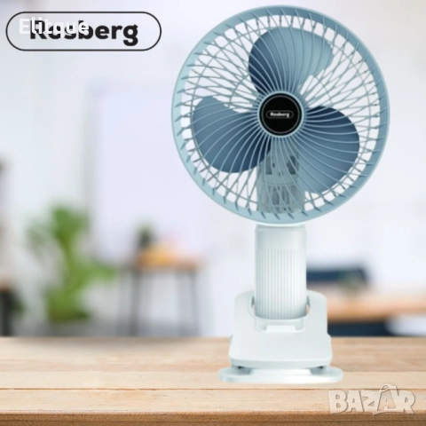 Вентилатор USB Rosberg, 4.5W, 6", различни положения,  2 ГОДИНИ ГАРАНЦИЯ, снимка 5 - Други - 52889028