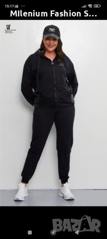 Дамски спортен памучен комплект, снимка 1