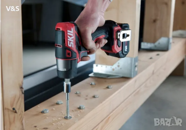 Ударен акумулаторен винтоверт SKIL SD1E228001, 12 V, Безчетков мотор, Компактен 2500 об./мин., 140 N, снимка 6 - Винтоверти - 48225760