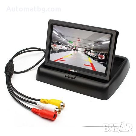 Монитор LCD 4,3"  тип табакера за камера за паркиране , DVD за кола