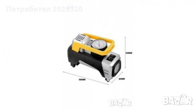 Комплект компресор за въздух 12V с инструменти за лепене на гуми , снимка 2 - Аксесоари и консумативи - 28028658