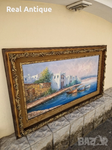 Уникална огромна майсторска авторска картина масло върху платно , снимка 6 - Картини - 51694642