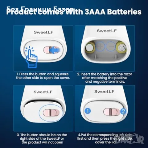Нов Безболезнен Мини Тример за Жени – Идеален за Чувствителна Кожа, снимка 8 - Тримери - 49071114