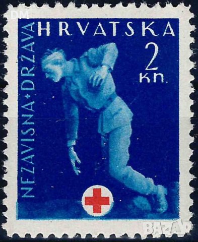 Хърватия 1943 - червен кръст таксови MNH, снимка 1 - Филателия - 44031328