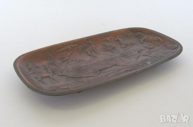 Стар Ловджийски Рекламен Пепелник Чехословакия, снимка 3 - Антикварни и старинни предмети - 27351137