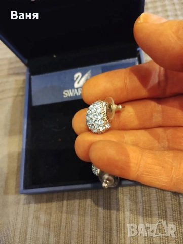 оригинални обеци Swarovski , снимка 5 - Обеци - 53579247
