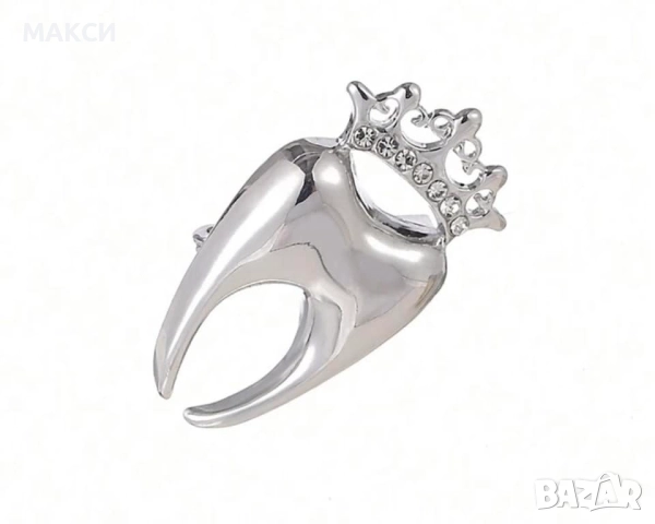 Прелестни елегантни брошки с кристали и перли, снимка 2 - Други - 52241081