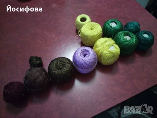 цветни конци за плетене/бродиране, снимка 2 - Други - 27559682
