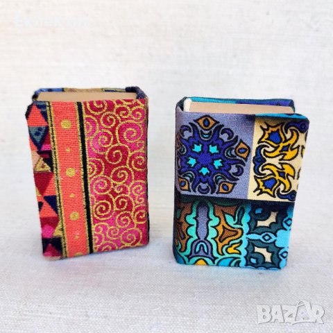 Миниатюрни ръчно подвързани тефтерчета, снимка 4 - Други - 43183360