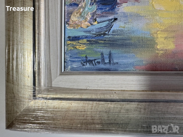 Маслена картина Слънчевият пристан, Анелия Тодорова, снимка 8 - Картини - 52266454