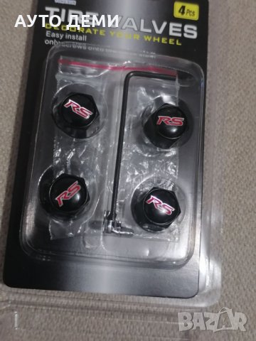 Високо качество капачки за вентили винтили с емблеми RS за кола автомобил мотор велосипед колело, снимка 10 - Аксесоари и консумативи - 35405503