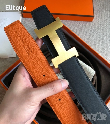 колани от естествена кожа в кутия hermes , снимка 4 - Колани - 53216862